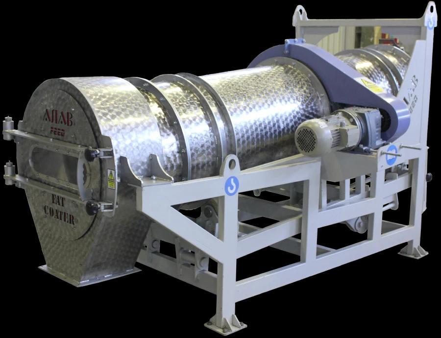 ماشین فت کوتر - پوششدهی مایع دقیق برای غنی سازی خوراک آبزیان